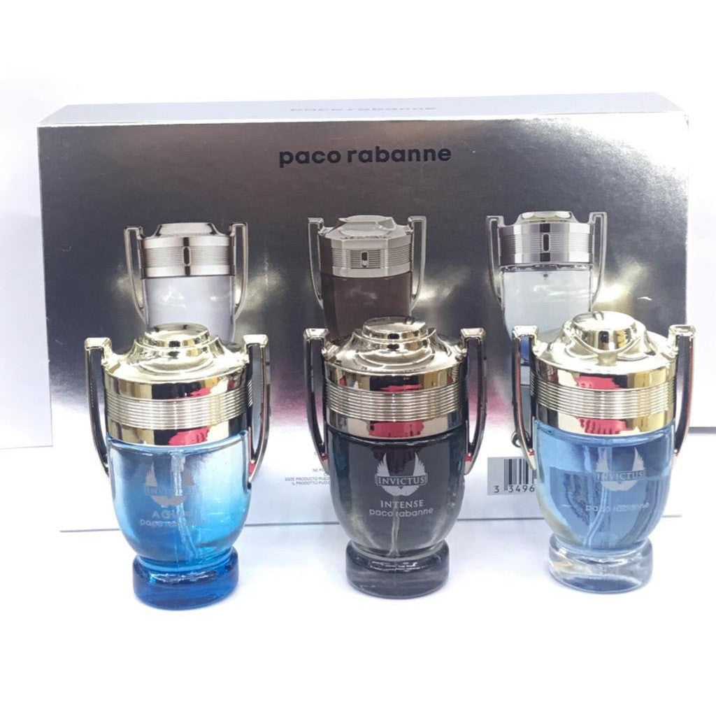 INVICTUS PACO RABANNE SET X 3