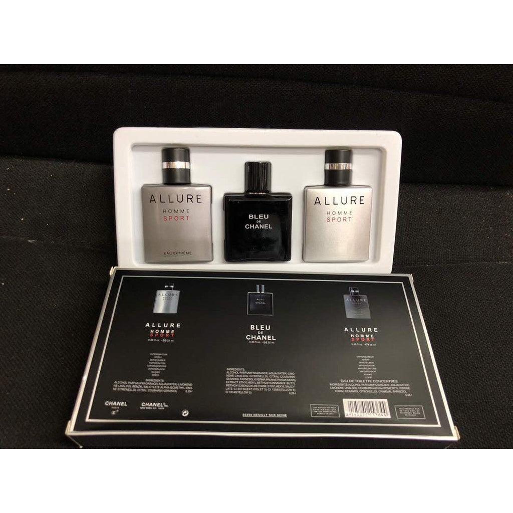 ALLURE & BLEU chanel set x 3